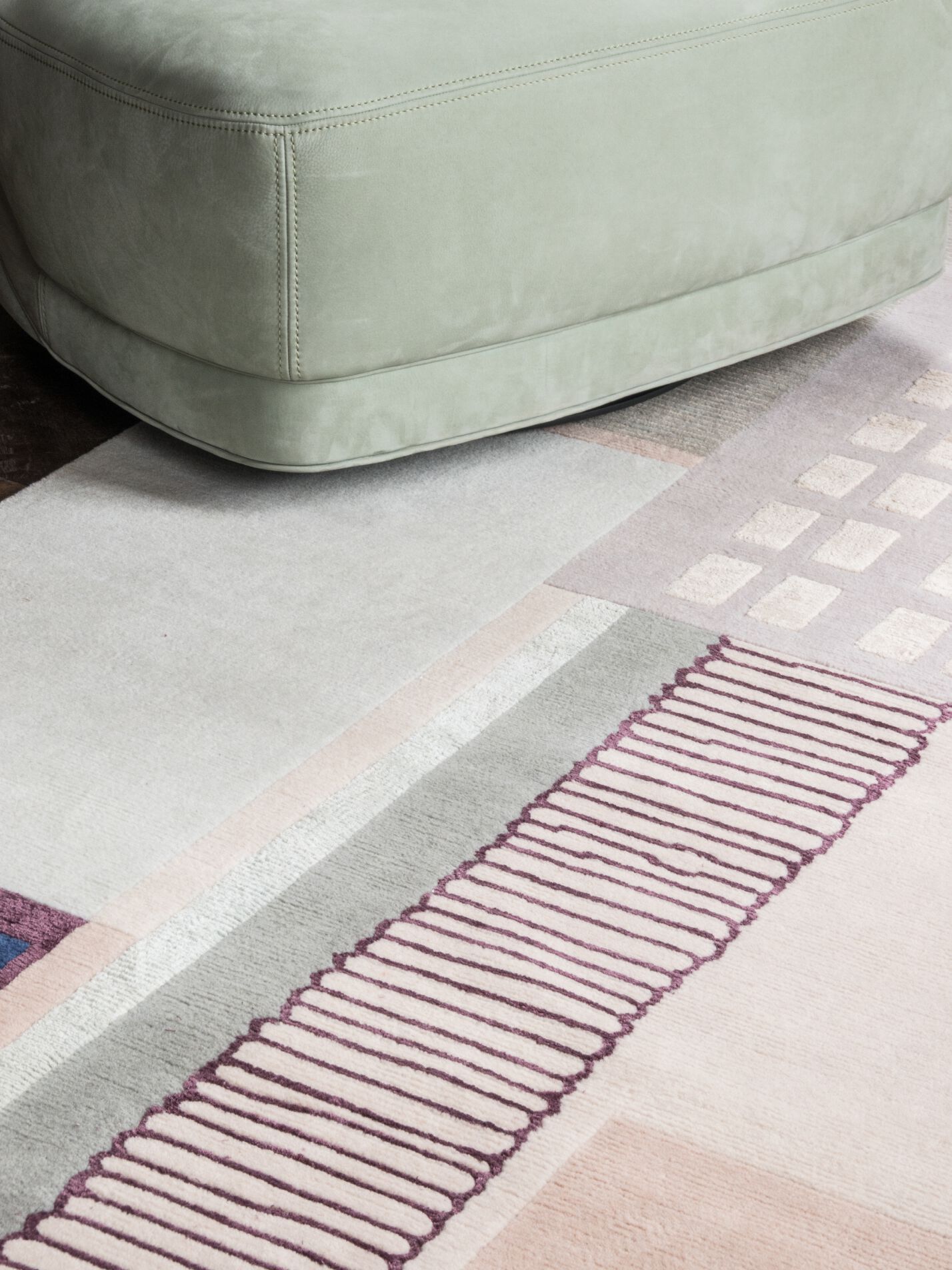 Прямоугольный ковер ручной работы Tapis Rouge абстракция ARCH-00088900 - Вид №3