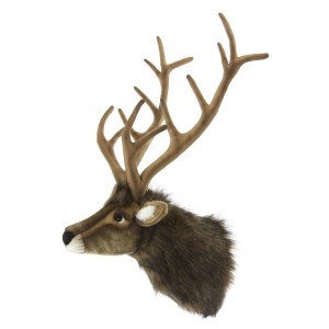 Декоративная реалистичная фигура животного 7141 Голова северного оленя коричневая 60х60 см HANSA CREATION