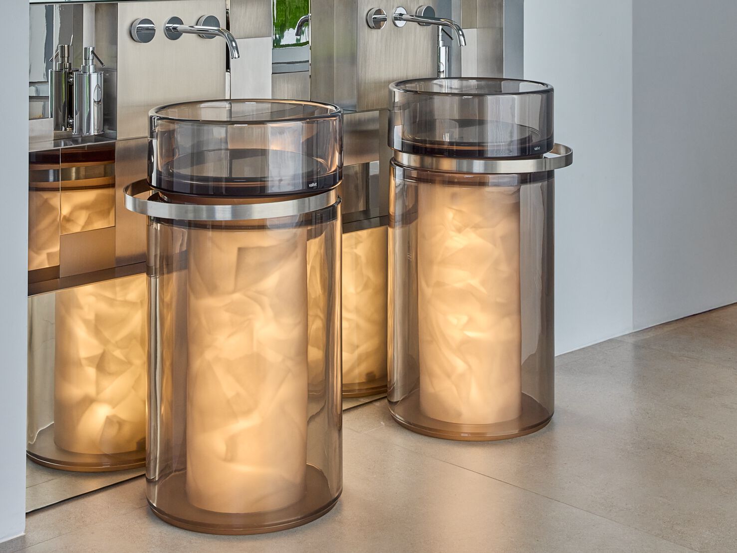 Отдельно стоящий умывальник из смолы Vallvé DOUBLE C ARCH-00070920