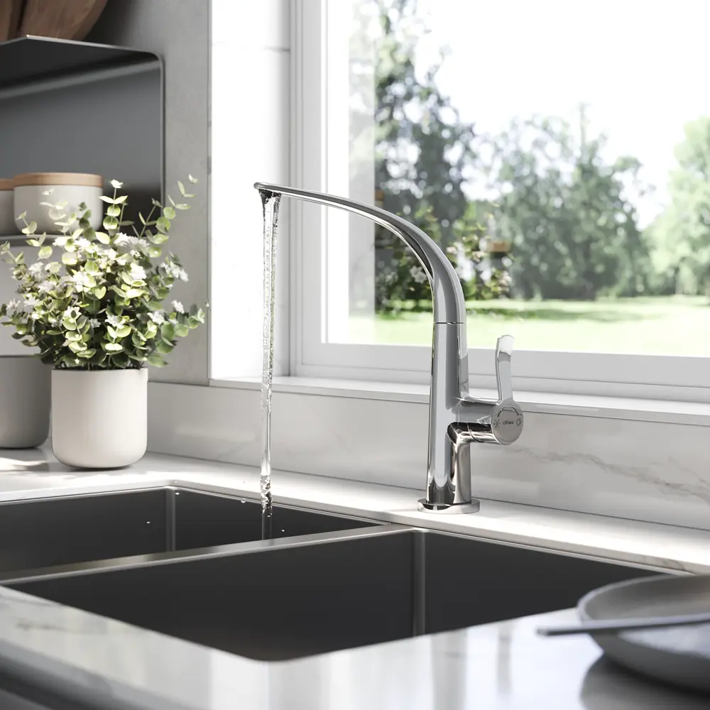 Смеситель для кухни Paini Serena 28.5 см цвет хром STLM-2078574 - Вид №5