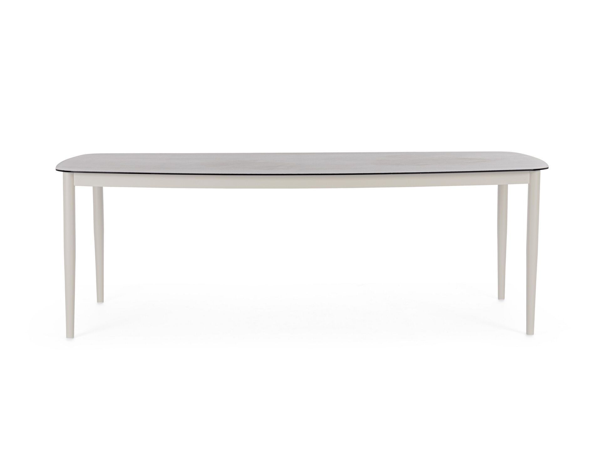 Алюминиевый и стеклянный садовый стол BIZZOTTO NESTOR ARCH-00028088