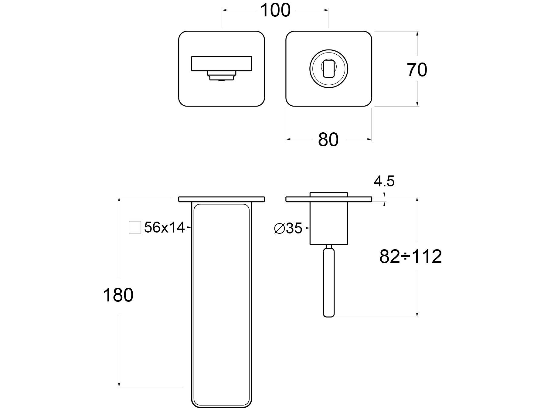 Настенный смеситель для раковины без слива GUGLIELMI RUBINETTERIE GZero ARCH-00088970 - Вид №5