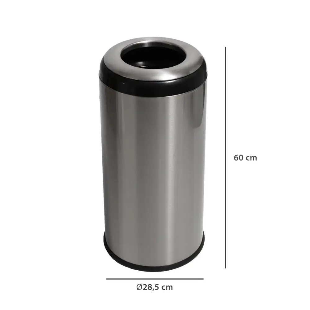 Контейнер для мусора Primanova Lima M-E24-K06 36 л металл цвет черный STLM-2075670 - Вид №2