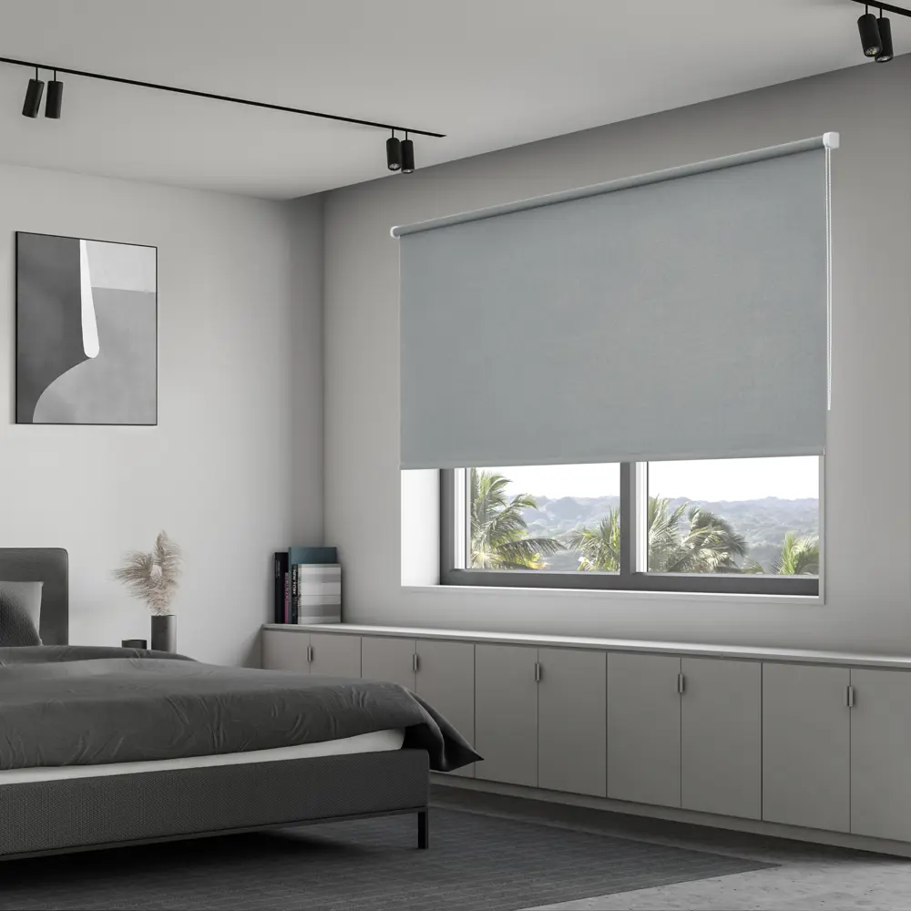 Штора рулонная блэкаут KREAFORTA Karelia 140x175 см серая STLM-2027683 - Вид №7