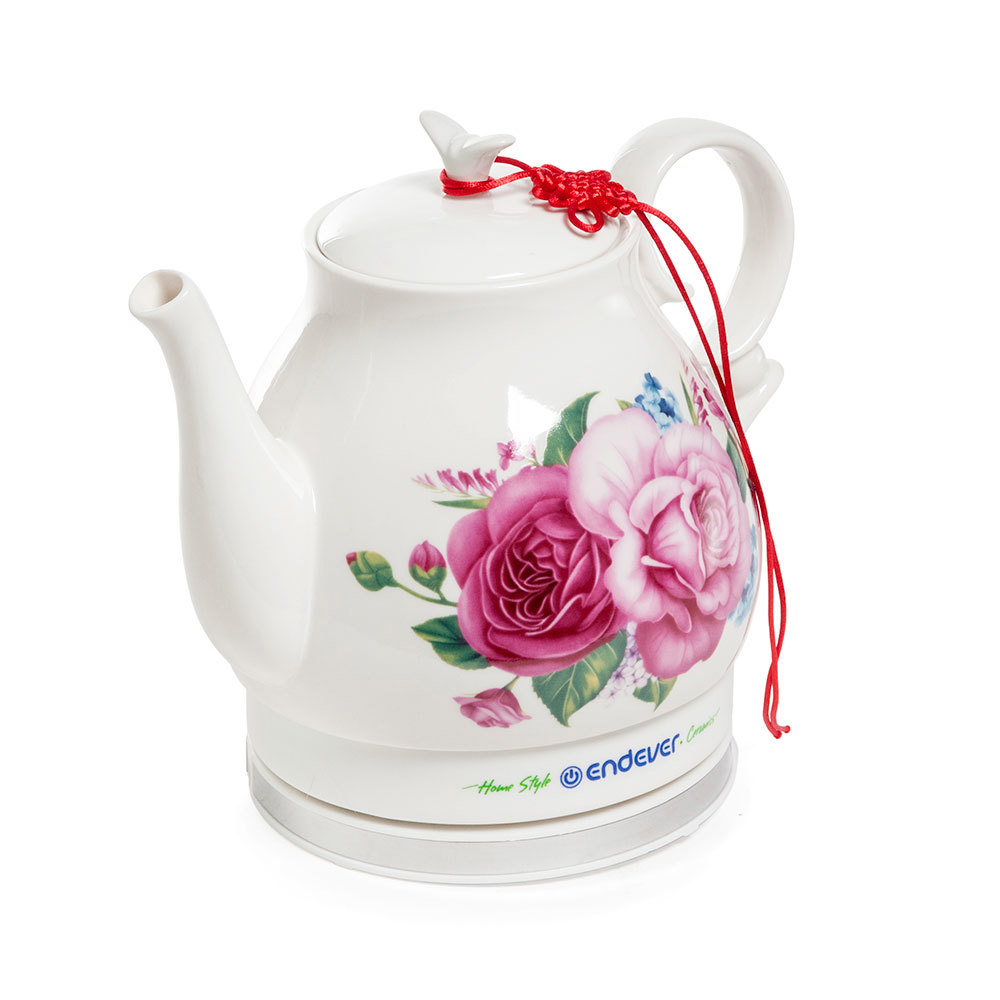 93758043 Электрический чайник KR-400 C 1.6л цвет белый/розовый STLM-0565471 ENDEVER