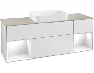 Villeroy&Boch Тумба под раковину Прямоугольная версия F743GFMT Finion White Matt Lacquer