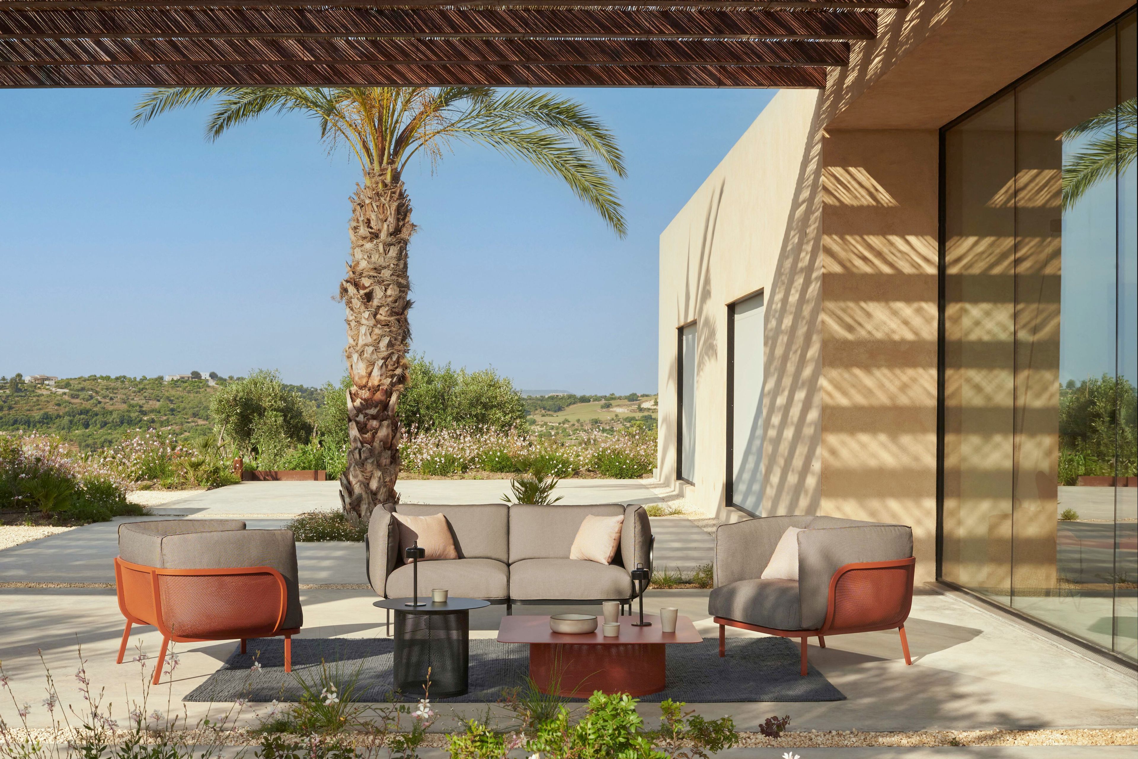 Угловой садовый диван из ткани emu Cabla ARCH-00130643 - Вид №1