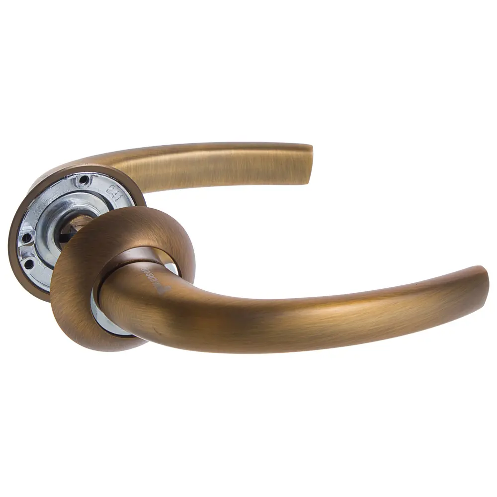 Ручки дверные на розетке Kerron DR7560, цвет кофе STLM-2031988 - Вид №1