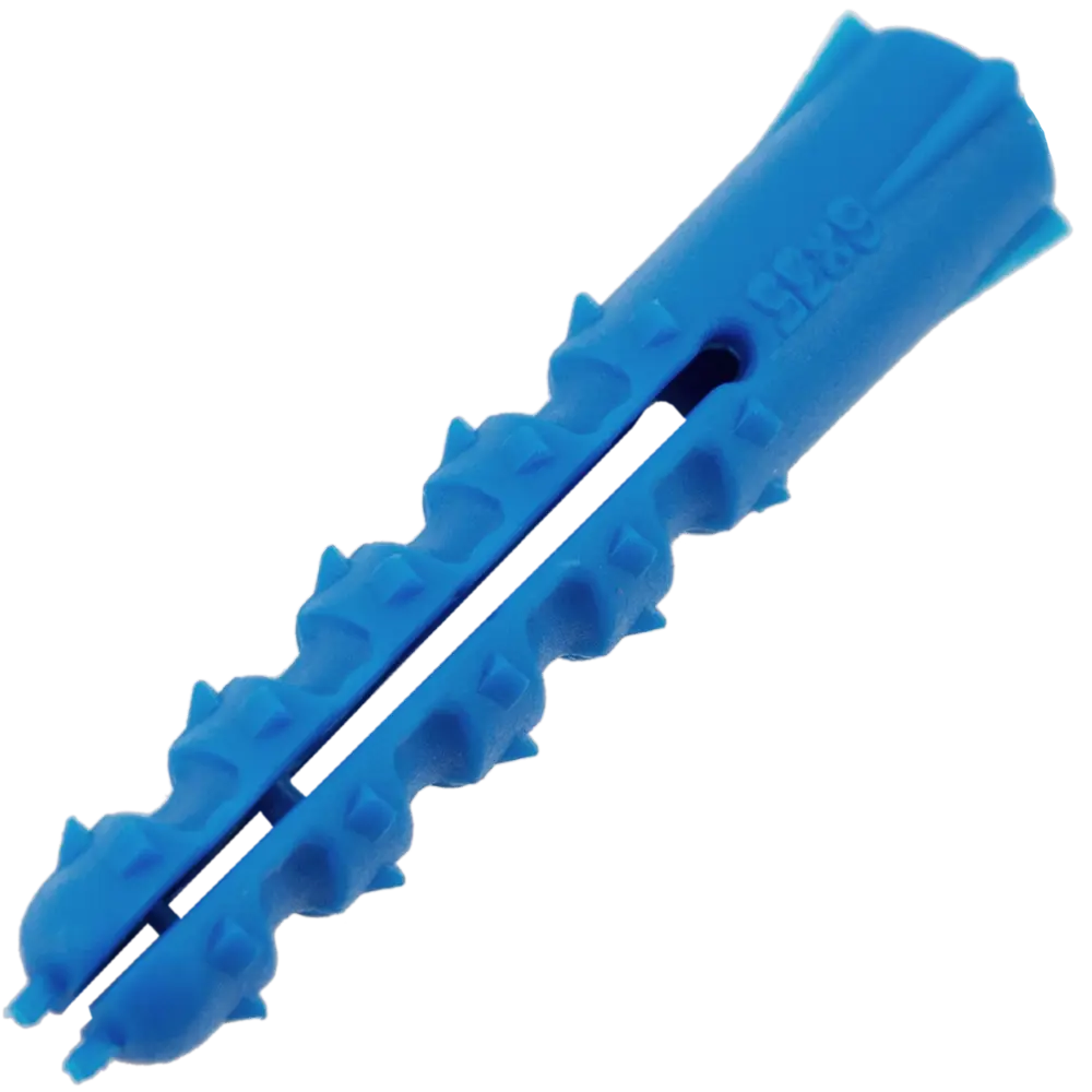 Дюбель с шипами для полнотелых материалов 6х35 мм полипропилен цвет синий 200 шт НЕВСКИЙ КРЕПЕЖ STLM-2008469 - Вид №1