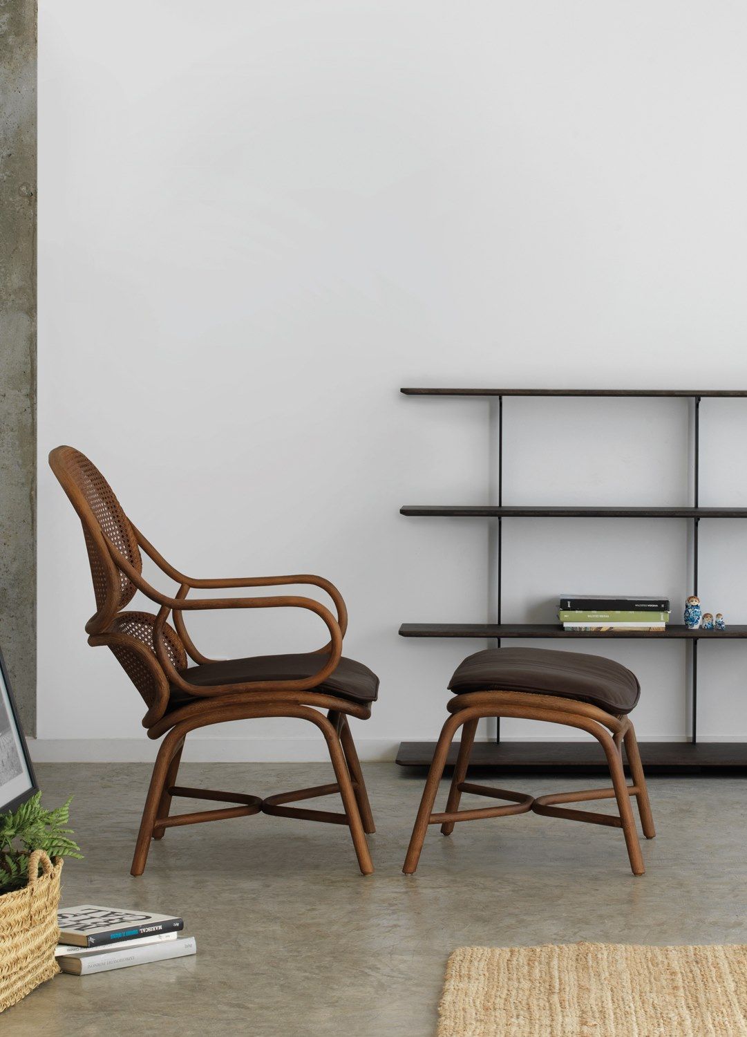 Подставка для ног из ротанга EXPORMIM рамки ARCH-00015430 - Вид №1