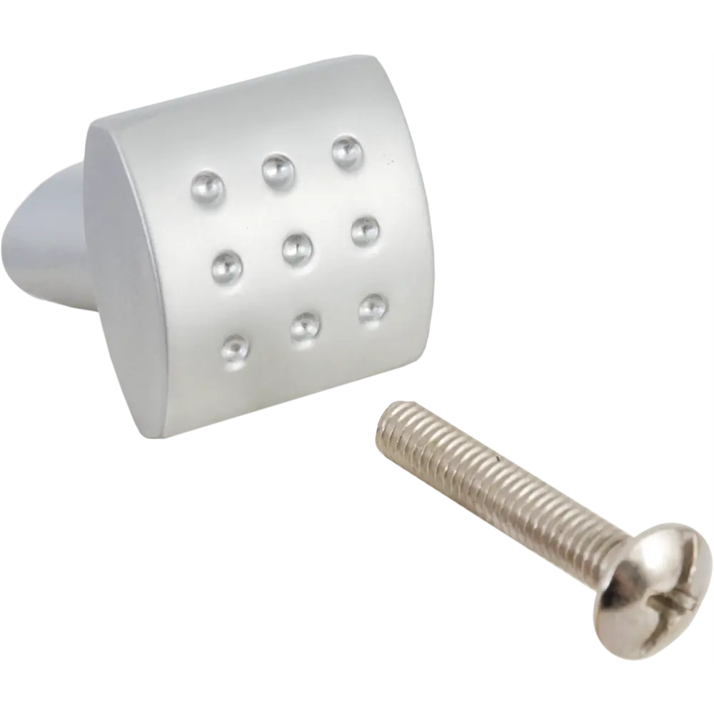 Мебельная ручка-кнопка Edson 1293 20x20 мм цвет матовый хром STLM-2161224 - Вид №3