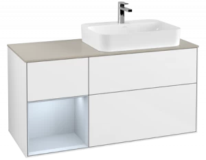 Villeroy&Boch Тумба под раковину Прямоугольная версия F393HAGF Finion Glossy White Lacquer