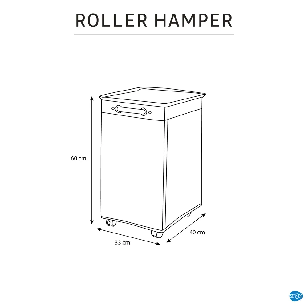 Корзина для белья Sensea Hamper 72 л цвет темно-серый STLM-2040541 - Вид №13