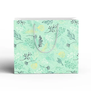 Пакет подарочный нежность 20x15 см цвет голубой