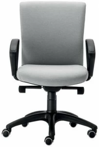 VAGHI Поворотный офисный стул с тканевой обивкой и подлокотниками Morea comfort