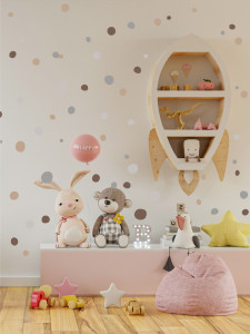 90550887 Наклейка неровный кружочек горошек S0327 STLM-0277128 LISADECOR-SHOP