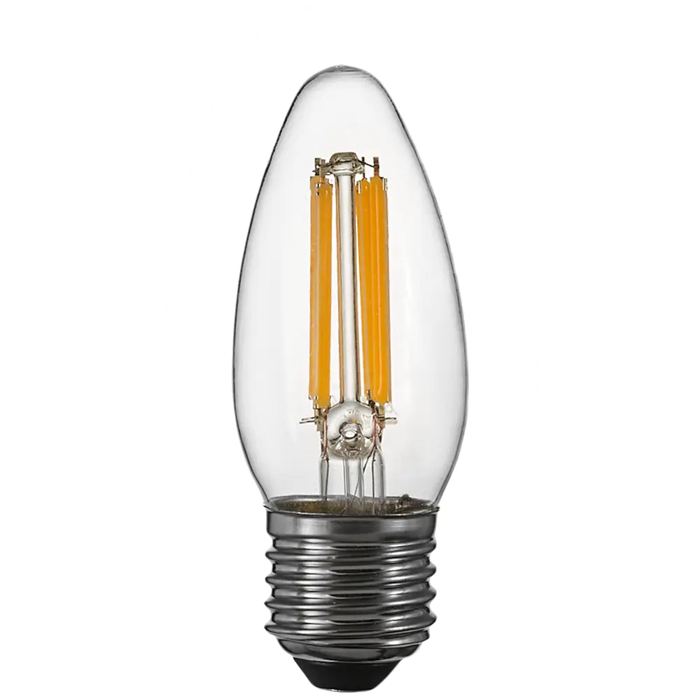 OSRAM LED-лампа филаментная свеча E27 6Вт теплый свет 85306952 STLM-1565994 - Вид №1
