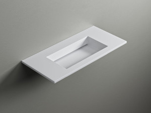 Прямоугольная раковина Corian® с столешницей