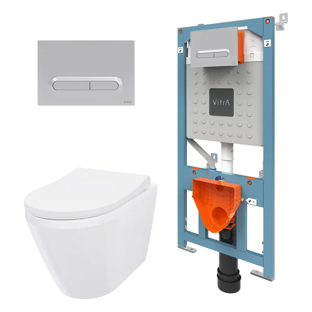 Комплект инсталляция с унитазом Vitra Allegro STLM-2198446 - Вид №2
