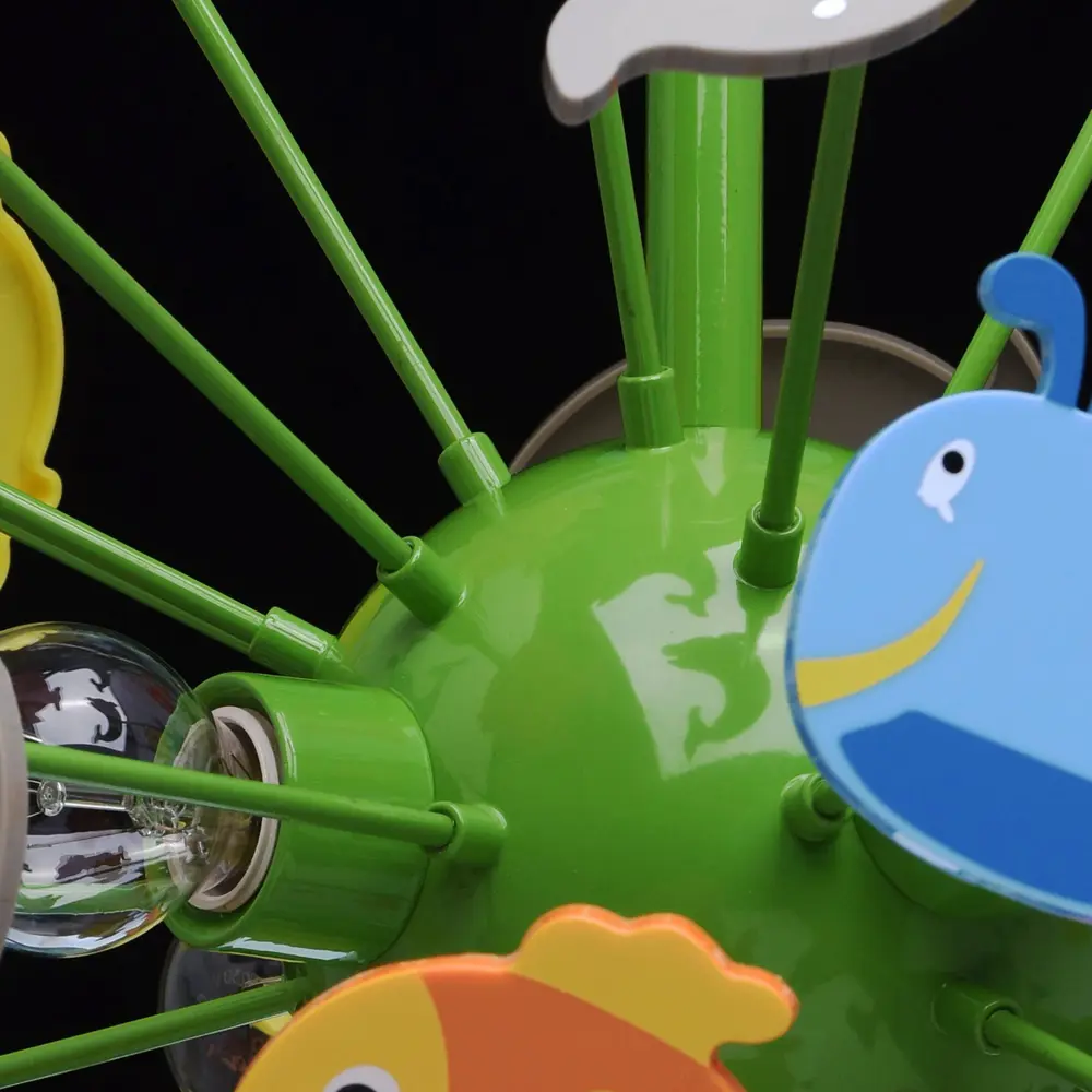 Люстра Улыбка 5xE14x40 Вт, металл/пластик, цвет мультиколор MW-Light STLM-2083674 - Вид №9