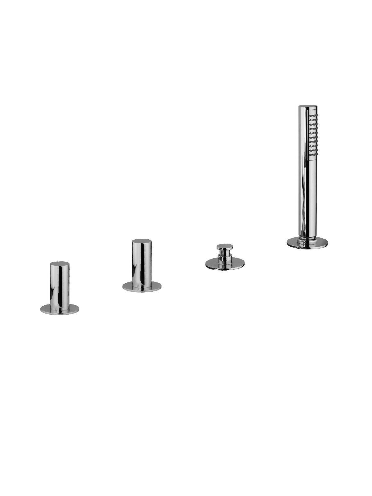 Смеситель для ванны с 4 отверстиями и ручным душем Rubinetterie Frattini Pepe XL ARCH-00026690 - Вид №2