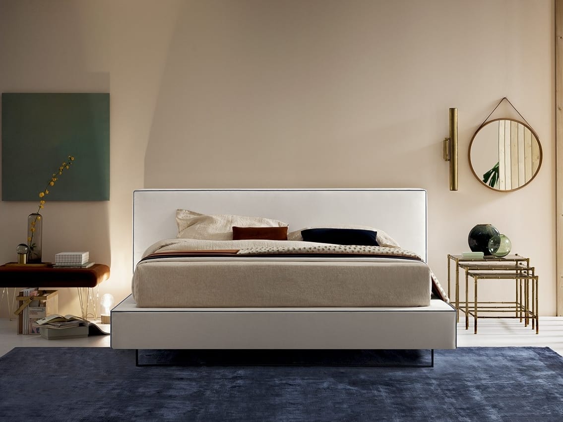 Двуспальная кровать для хранения ткани с мягким изголовьем Felis Bedstories ARCH-00105228 - Вид №1