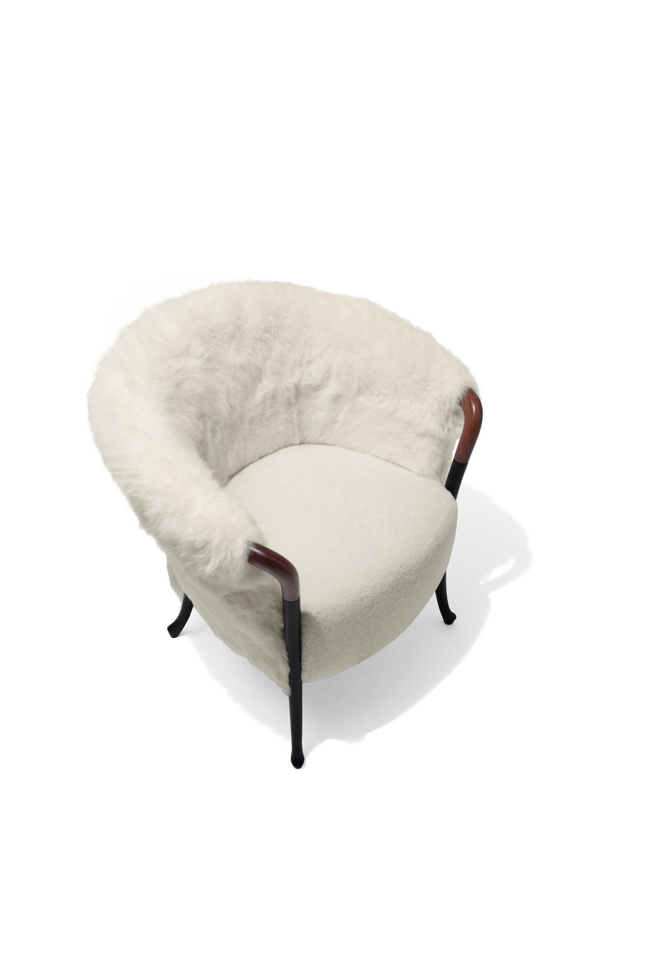 Меховое кресло с подлокотниками Giorgetti проекты ARCH-00085584 - Вид №2