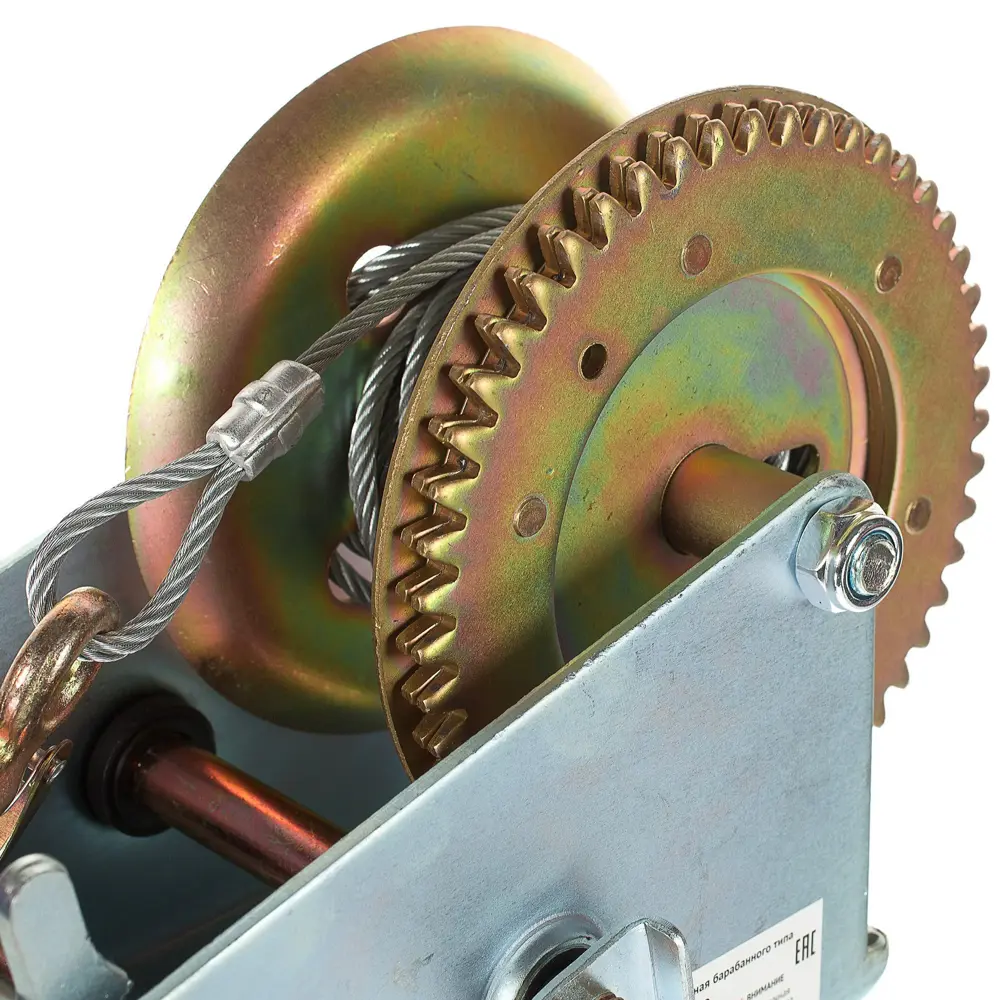 Лебедка ручная Калибр ЛБ-1100, грузоподъемность 1100 кг STLM-2189685 - Вид №1