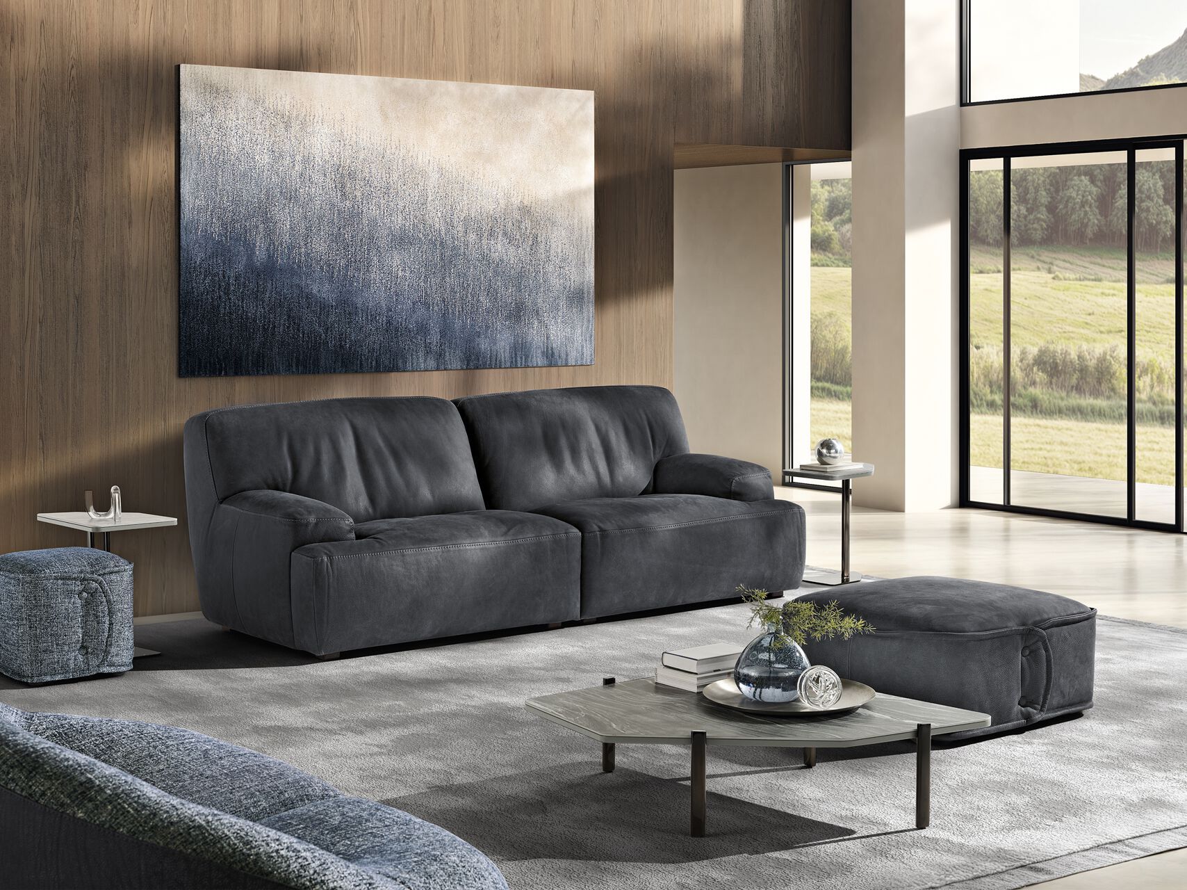 3-местный диван из нубука Max Divani NUVOLA ARCH-00151914 - Вид №4