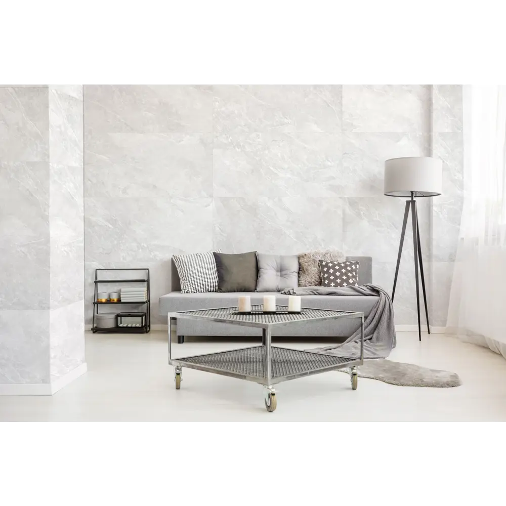 Глазурованный керамогранит Global Tile Pandora 60x120 см 1.44 м² матовый цвет светло-серый 89448726 STLM-2029123 Pandora_GT - Вид №5
