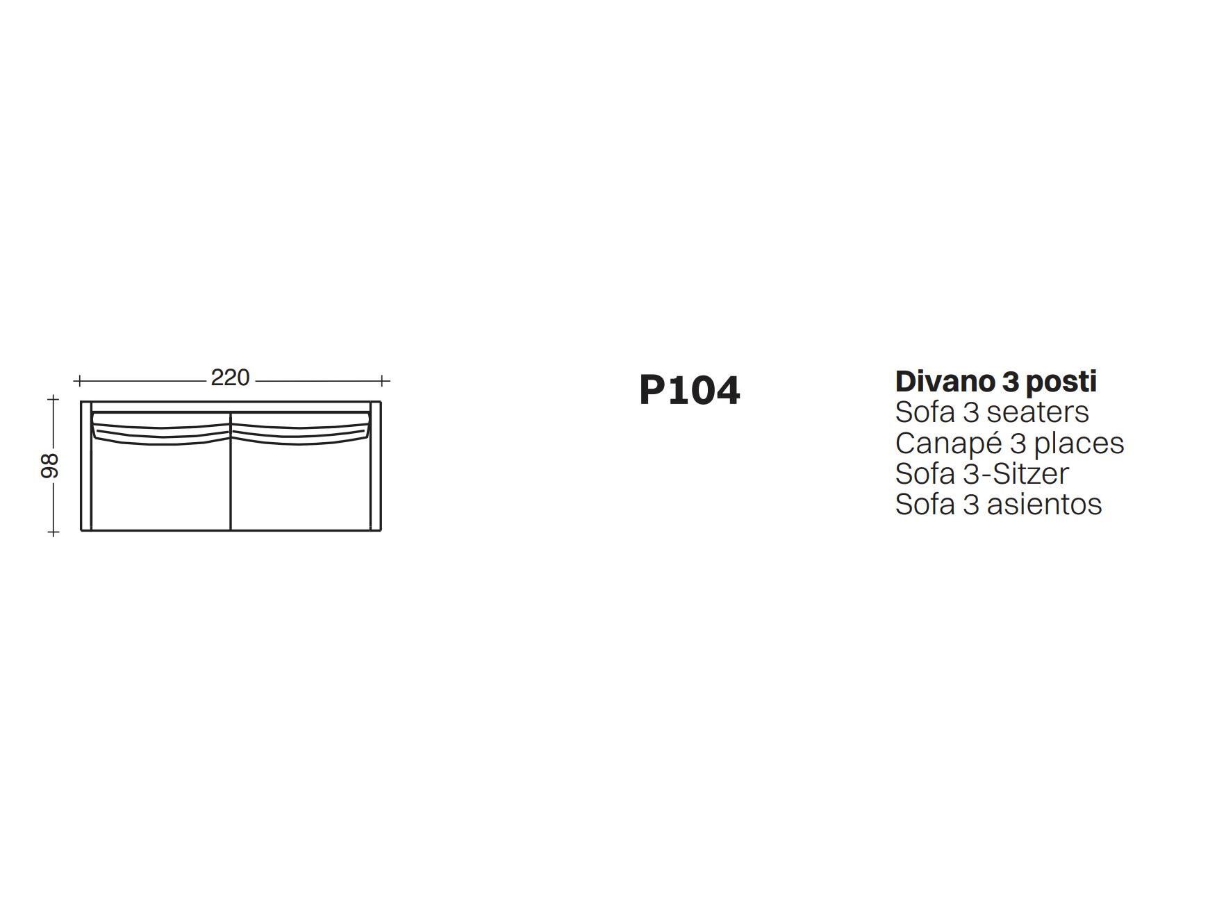 Кожаный линейный диван VALENTINI Slim New ARCH-00072686 - Вид №7