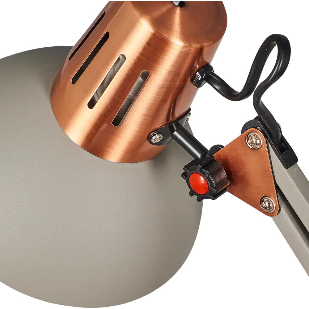 Рабочая лампа настольная Camelion Berlin, цвет серый/медь STLM-2185353 - Вид №5