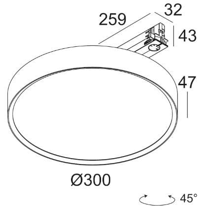 Светодиодное трековое освещение из металла и поликарбоната Deltalight Multinova ARCH-00035802 - Вид №2