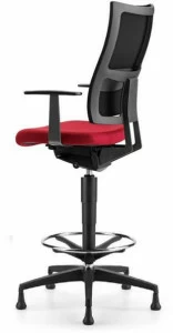 TALIN Офисный стул в сетке с 5 спицами и подлокотниками для дизайнера Allynet