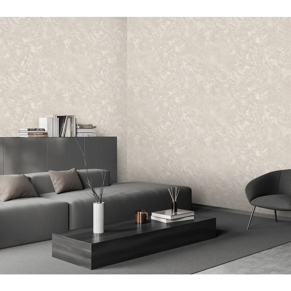 Обои флизелиновые Renowa Aura коричневые 1.06 м Re585686 STLM-2088337 - Вид №4