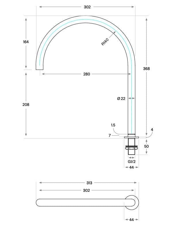 Дозирующий носик из нержавеющей стали для пола COCOON John Pawson ARCH-00072312 - Вид №3