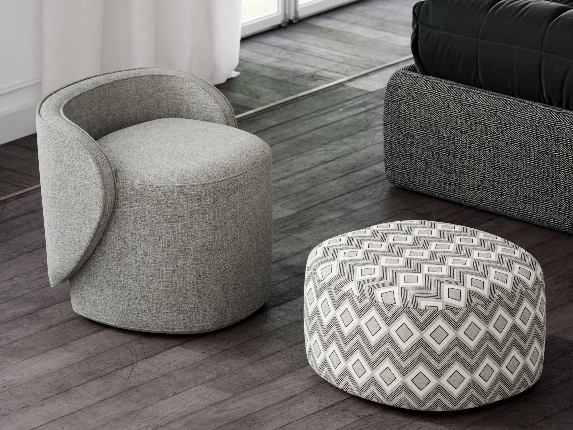 Тканевый мягкий стул Liu Jo Living Collection ARCH-00001348 - Вид №2