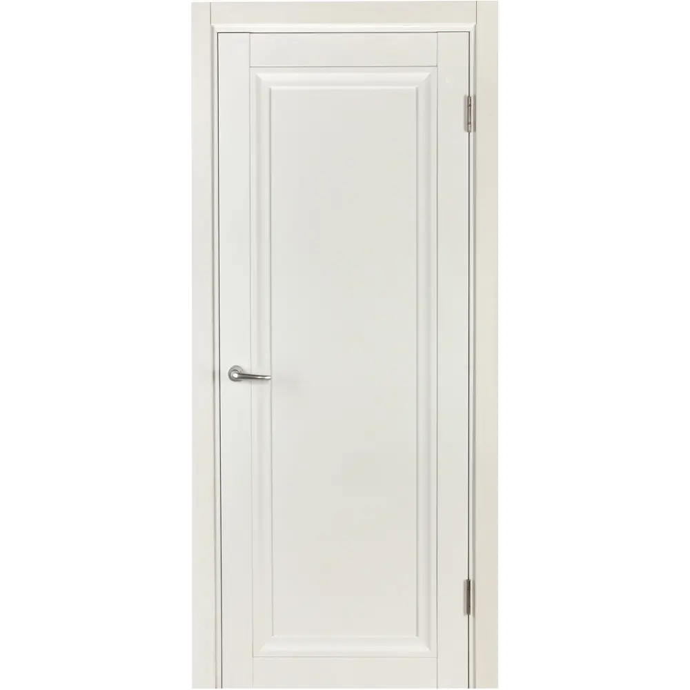 Комплект двери Нобиле глухая 80x200 см полипропилен белый с добором 100 мм МАРИО РИОЛИ STLM-2192957