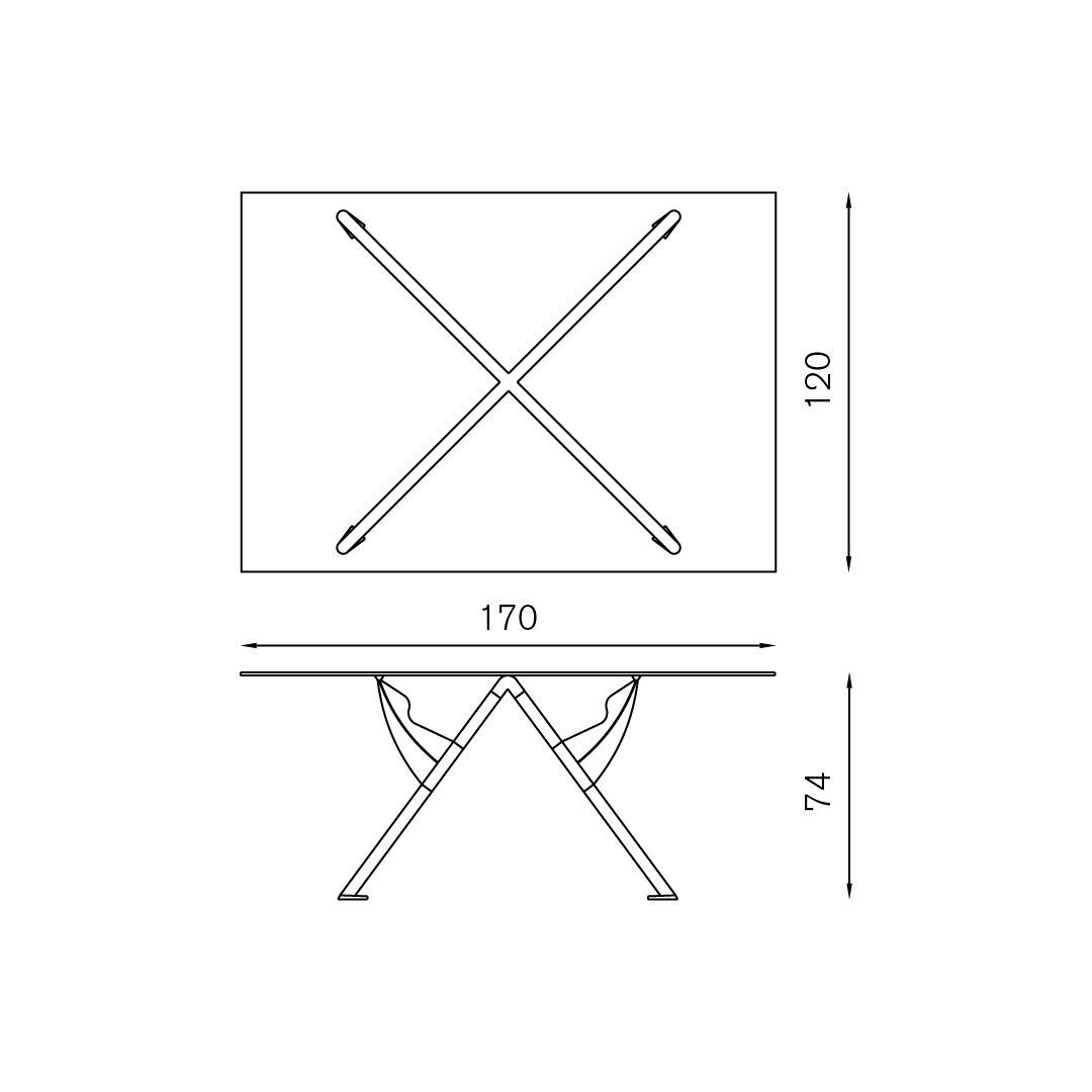 Прямоугольный стол из стали и хрусталя BALERI ITALIA PRESIDENT M ARCH-00125816 - Вид №2