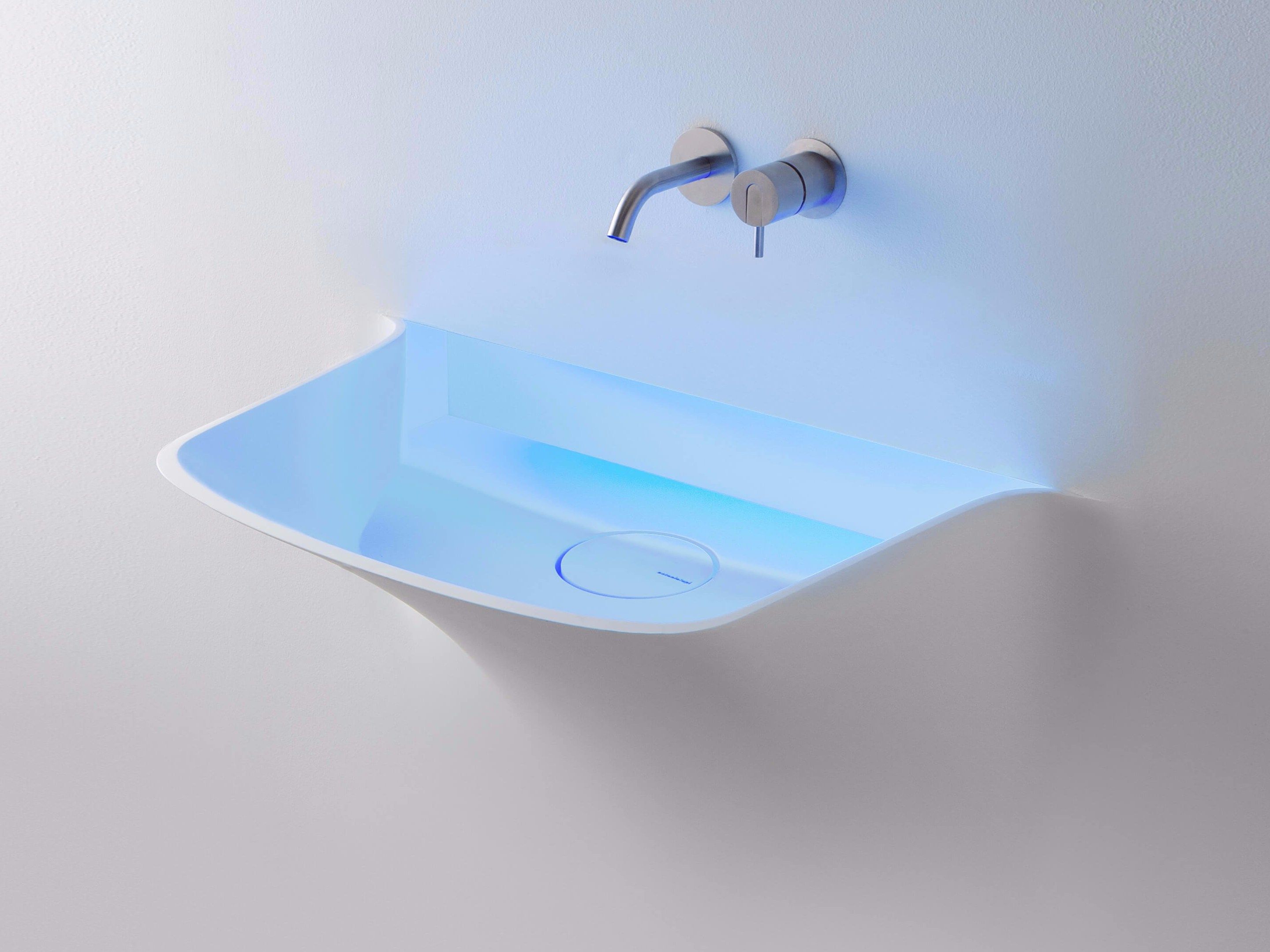 Яркий умывальник в Moodlight Antoniolupi SOFFIO ARCH-00044655