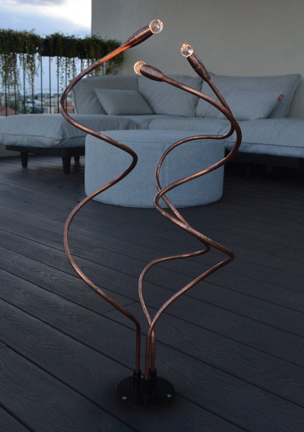 Медный регулируемый светодиодный напольный торшер EGOLUCE Тинкер Белл ARCH-00007038 - Вид №3