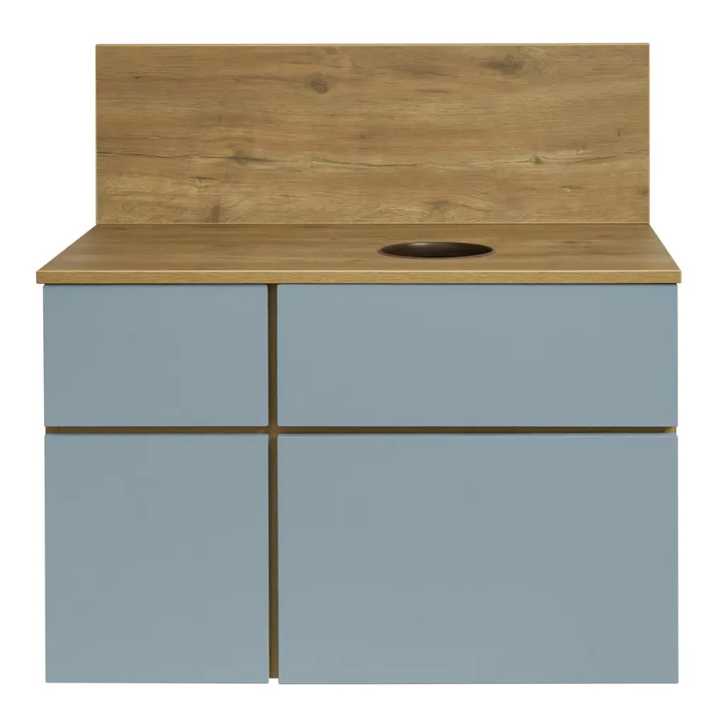 Тумба под раковину Aquaton Мишель 80 см, цвет дуб руст/фьорд STLM-2165215 - Вид №2