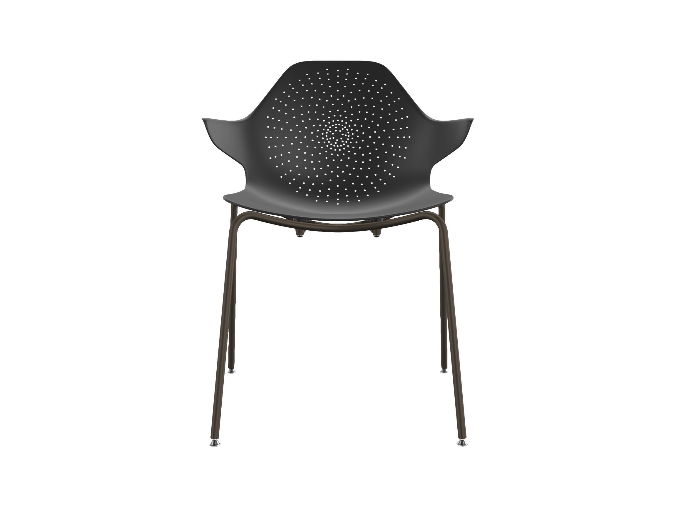 Алюминиевый штабелируемый стул с подлокотниками SITIA Klera ARCH-00006833