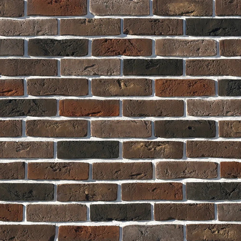Искусственный камень White Hills Лондон Брик в кофейных тонах для элегантной отделки 18829095
