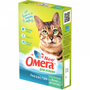 ПР0051263 Витаминное лакомство для кошек «Мятное настроение» Омега Neo+