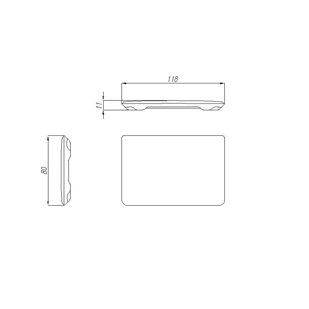 Крышка выпуска Aquaton Лайн 300x110x73 мм цвет графит STLM-2133942 - Вид №1