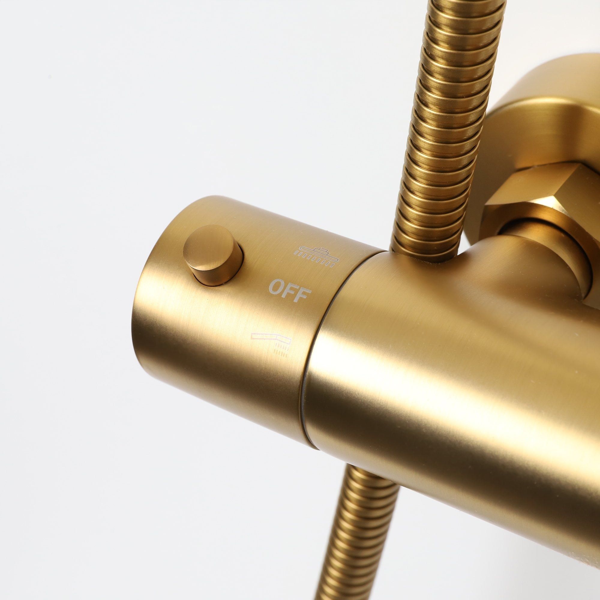 Термостатический смеситель для ванны с 3 отверстиями и ручным душем LUSSO Elegance ARCH-00108654 - Вид №2