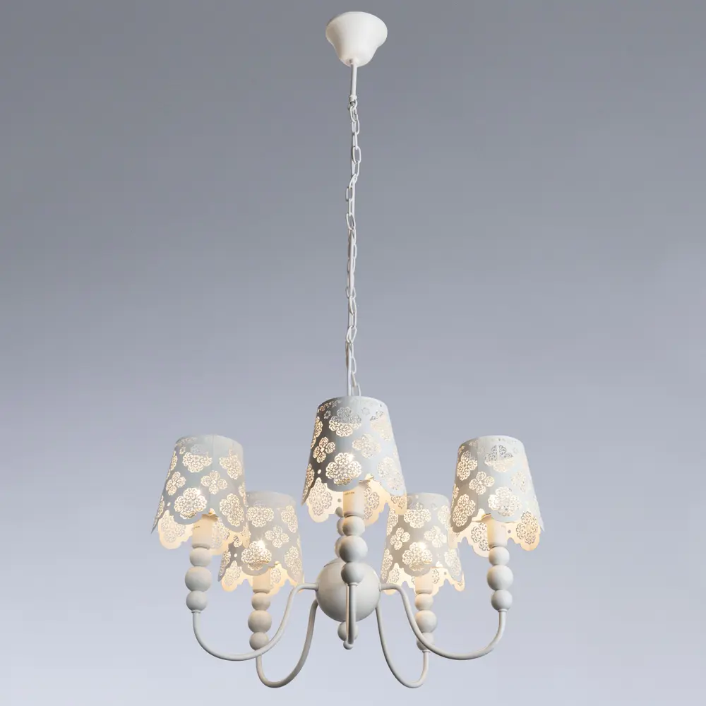 Люстра Maestro 5xE14x40 Вт, металл, цвет белый 14237244 STLM-2196396 Arte Lamp  - Вид №3