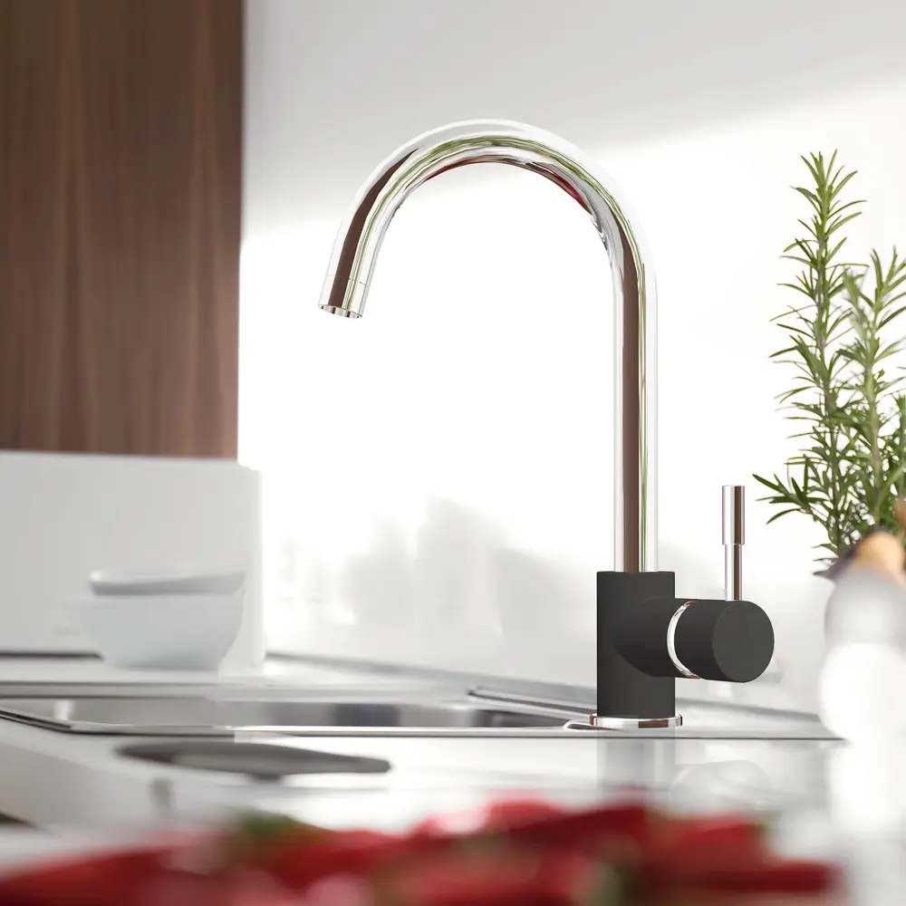 Смеситель для кухни Paini Cox цвет графит/хром STLM-2069611 - Вид №3