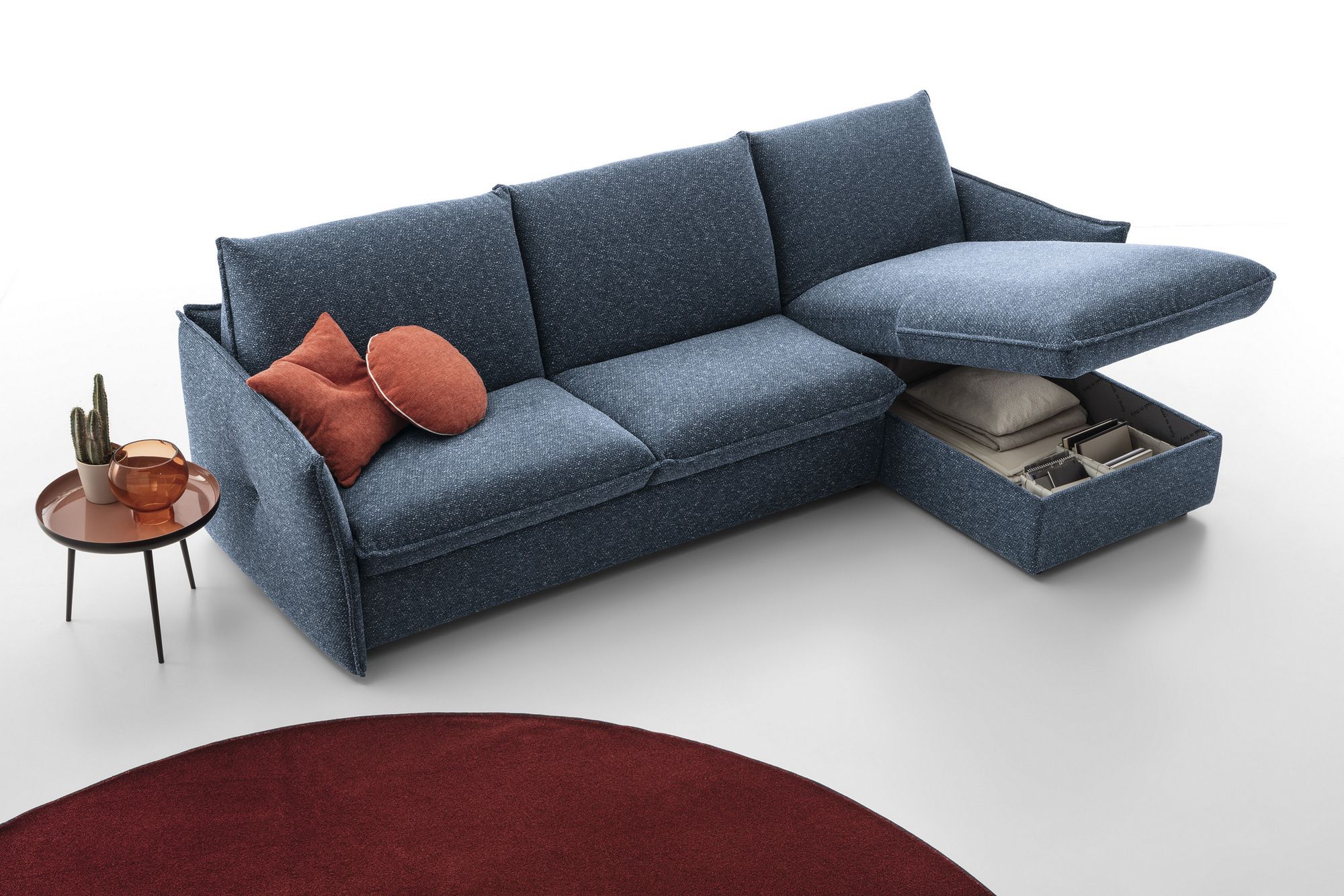 Тканевый раскладной диван-кровать с полуостровом AERRE ITALIA SMOOTHIE ARCH-00120316 - Вид №4